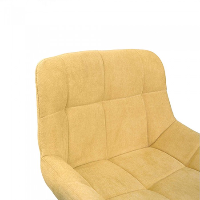 Стул барный Deco Nicole CFS Hoker LB Yellow Soro-40+Black Legs – Барные стулья