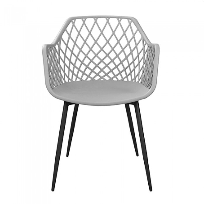 Садовый стул Deco SL-7019 серый+черные ножки – Стулья садовые
