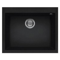 Chiuvetă de bucătărie Elleci Quadra sub blat 110 86 neagră