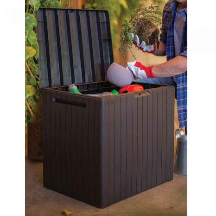 Ящик садовый для хранения Keter City Storage Box 113L Brown (246942) – Ящики садовые для хранения