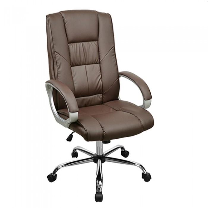 Офисное кресло Deco BX-1130 коричневое – Кресла офисные