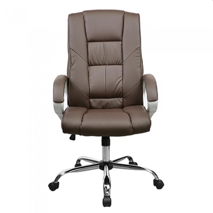 Офисное кресло Deco BX-1130 коричневое – Кресла офисные