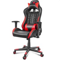 Scaun de birou FunFit Game On RX7, negru și roșu (3010)