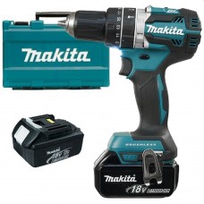 Дрель-шуруповерт с аккумулятором и ударом Makita DHP484RFE