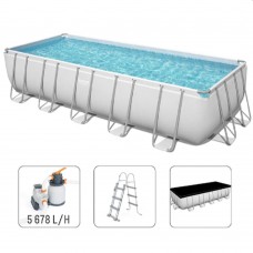 Piscină Bestway Power Steel 5612BBW cu cadru