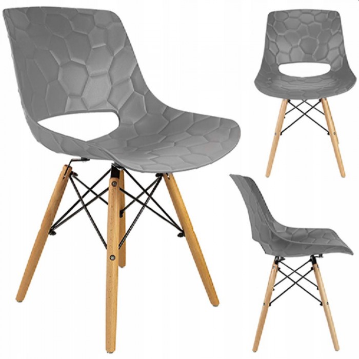 Scaun scandinav Jumi Lars SD-939684, gri – Scaune