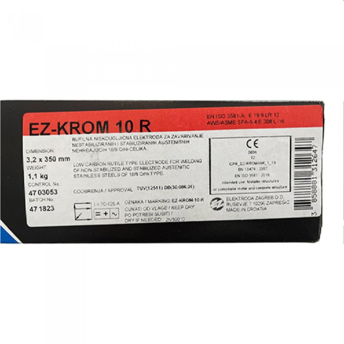 Электроды из нержавеющей стали EZ KROM 10R 3.2-350 – Расходные материалы для сварки