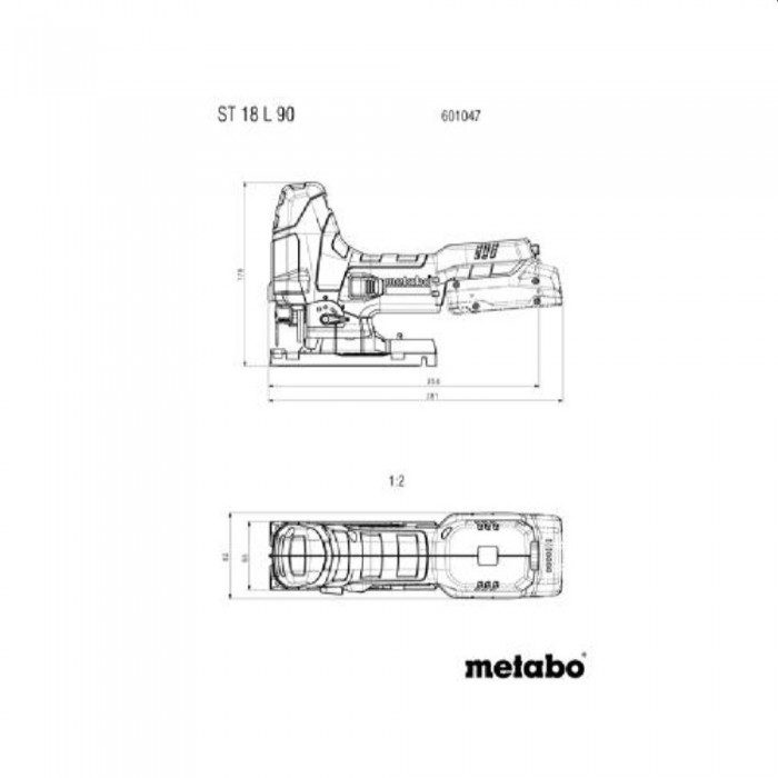 Ferăstrău vertical fără fir Metabo ST 18 L 90 (601047840) – Fierăstraie verticale