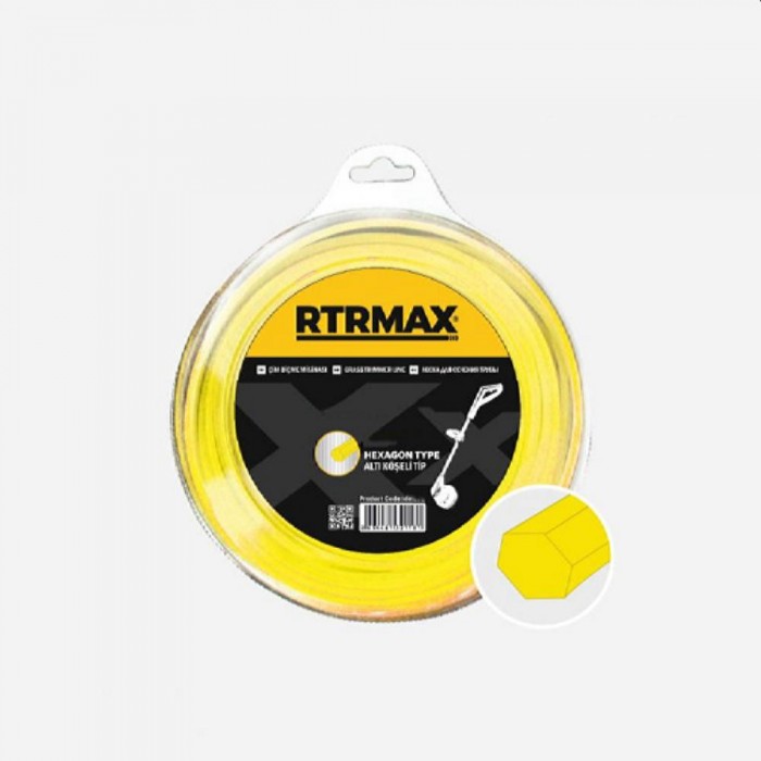 Леска для триммера шестигранная RTRMAX RTY433 – Аксессуары и расходные материалы для мотокос