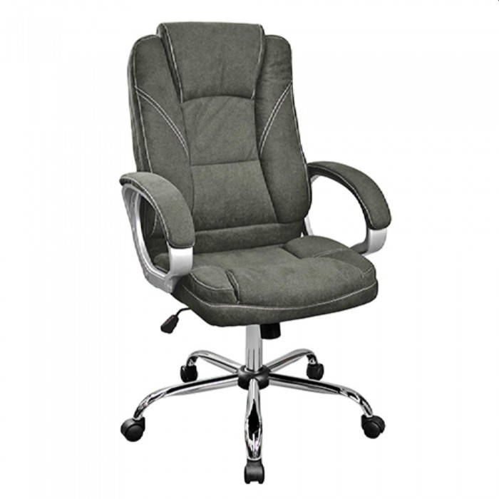 Офисный стул Deco BX-3177 серый тканевый – Кресла офисные