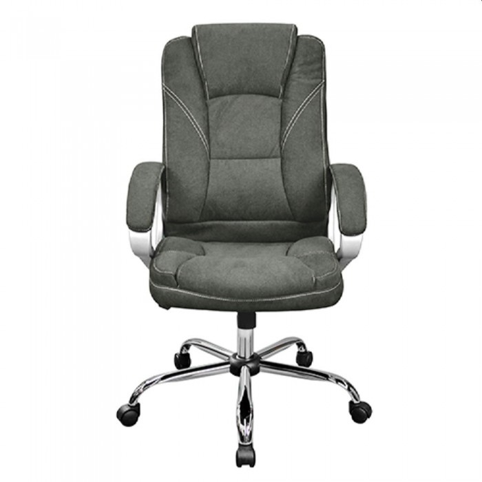 Офисный стул Deco BX-3177 серый тканевый – Кресла офисные