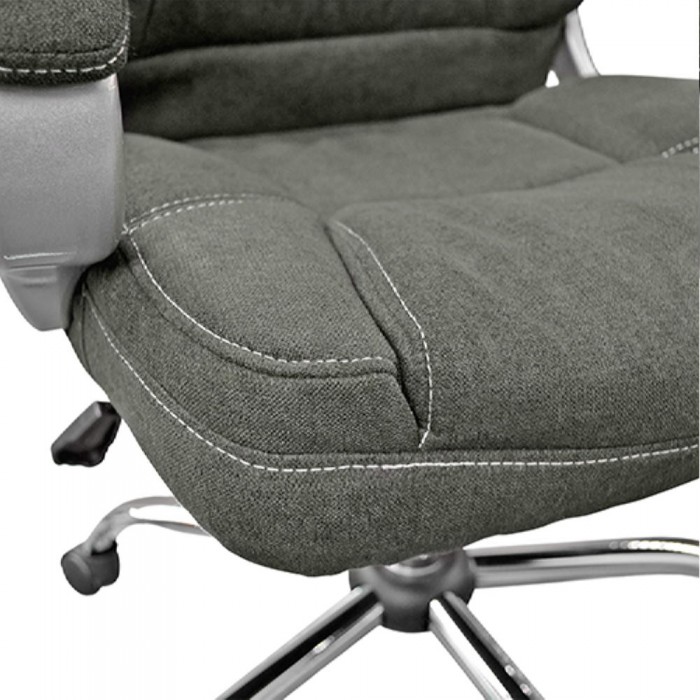 Офисный стул Deco BX-3177 серый тканевый – Кресла офисные