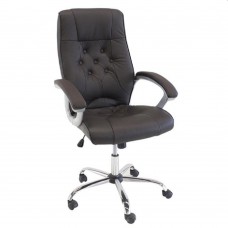Офисное кресло Deco BX-3707 коричневое (натуральная кожа)