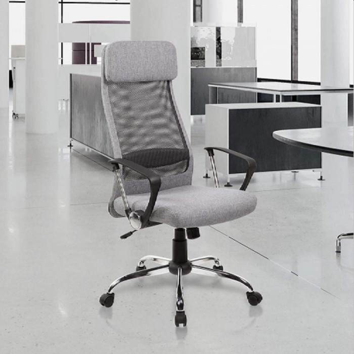 Офисный стул Deco F-65 серый – Кресла офисные