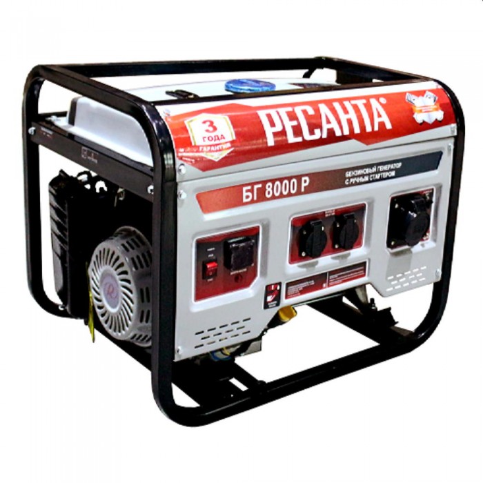 Генератор на бензине Resanta БГ8000 P – Генераторы