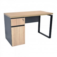 Настольный стол Deco 1200x600 Sonoma+рамка черный