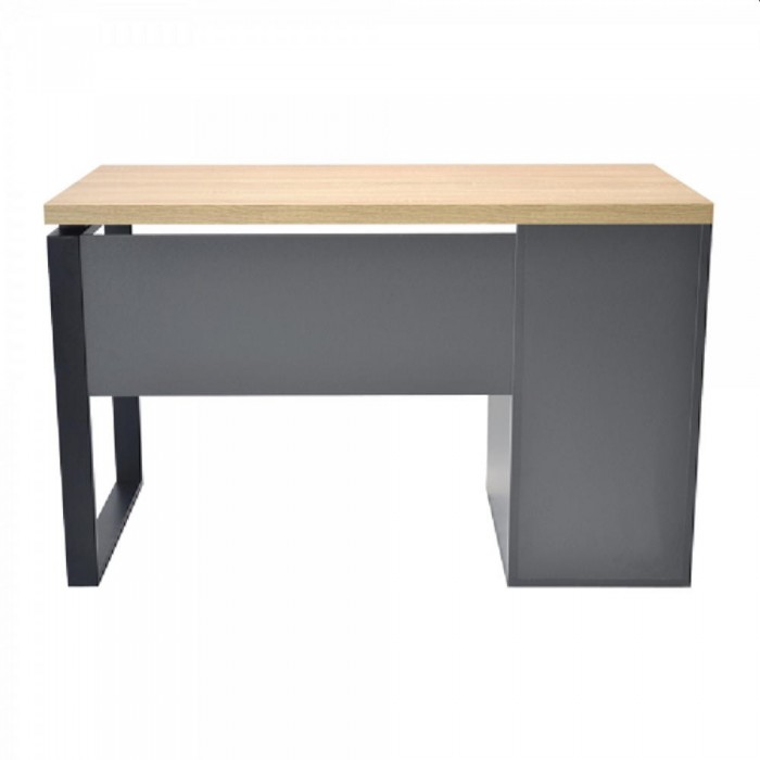 Настольный стол Deco 1200x600 Sonoma+рамка черный – Столы офисные
