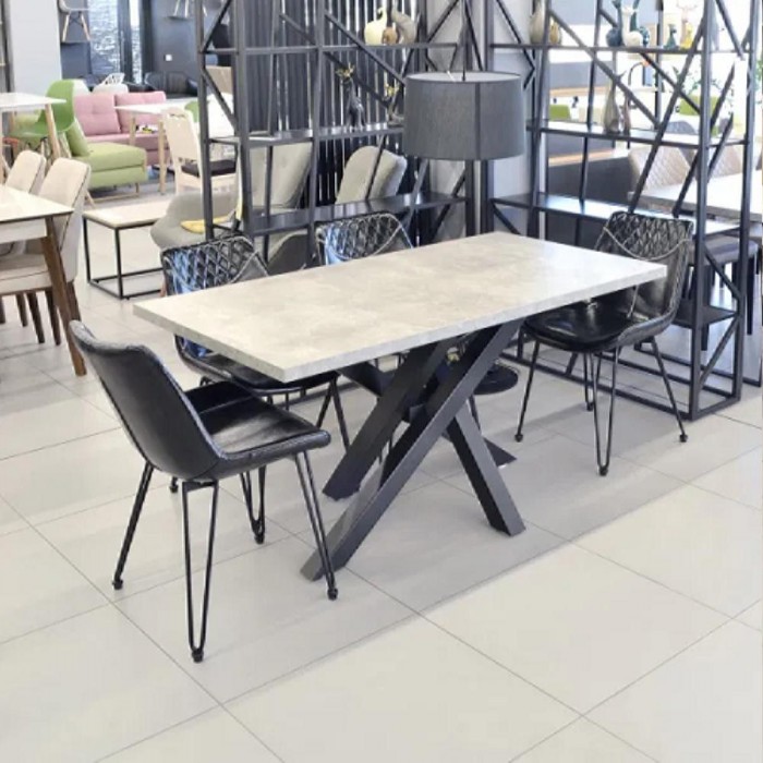 Стол для кухни бетонный Deco MB-21 150 x 80 – Столы кухонные