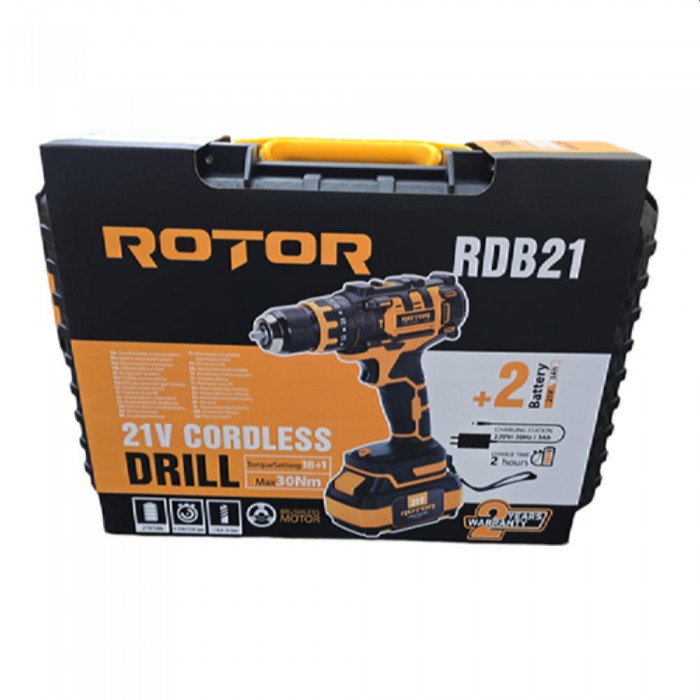 Mașină de găurit/șurubelniță cu impact fără fir Rotor RDB21 – Șurubelnițe