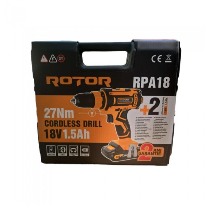 Шуруповерт аккумуляторный Rotor RPA18 – Шуруповерты