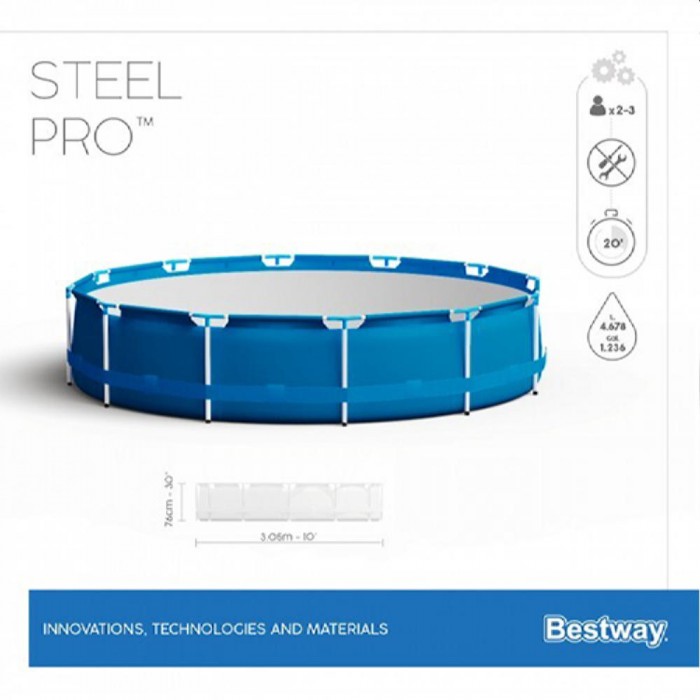 Piscină Bestway Steel Pro 56677BW cu cadru – Piscine