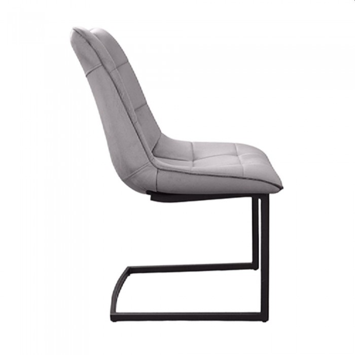 Стул Deco Comfort CF, бархатный серый HLR21+черные ножки – Стулья
