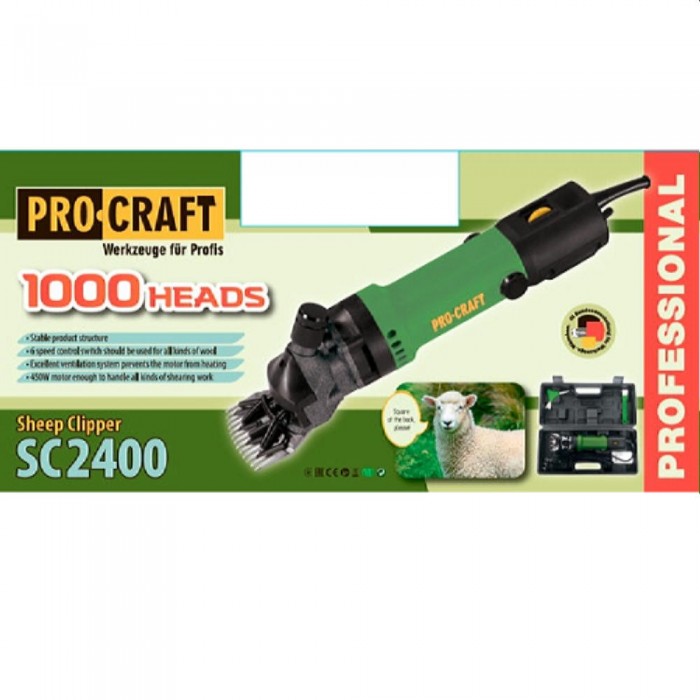 Триммер для овец Procraft SC2400 – Машинки для стрижки овец