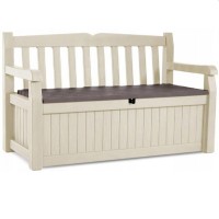 Скамейка садовая Keter Eden Garden Bench 265L Beige-Brown (230398)