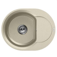 Chiuvetă de bucătărie Elleci Easy Round 600 62 Bianco Antico (LGYR6062)