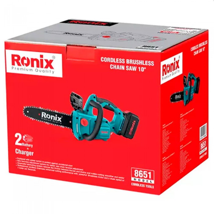 Пила цепная на аккумуляторе Ronix 8651 – Бензопилы - Дружбы