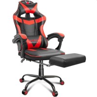 Scaun de birou FunFit Game On RX4 negru și roșu