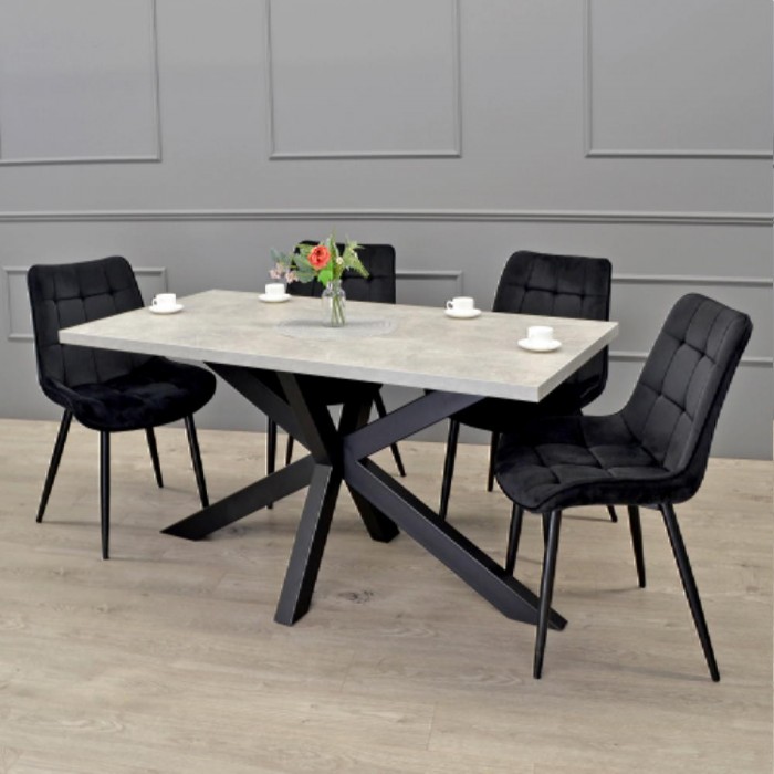 Стол кухонный Deco Vesta Beton 1500x800 – Столы кухонные