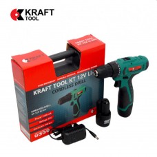 Дрель-шуруповерт аккумуляторный KraftTool KT12V NEW Li-Ion