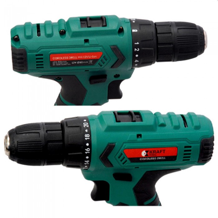 Дрель-шуруповерт аккумуляторный KraftTool KT12V NEW Li-Ion – Шуруповерты