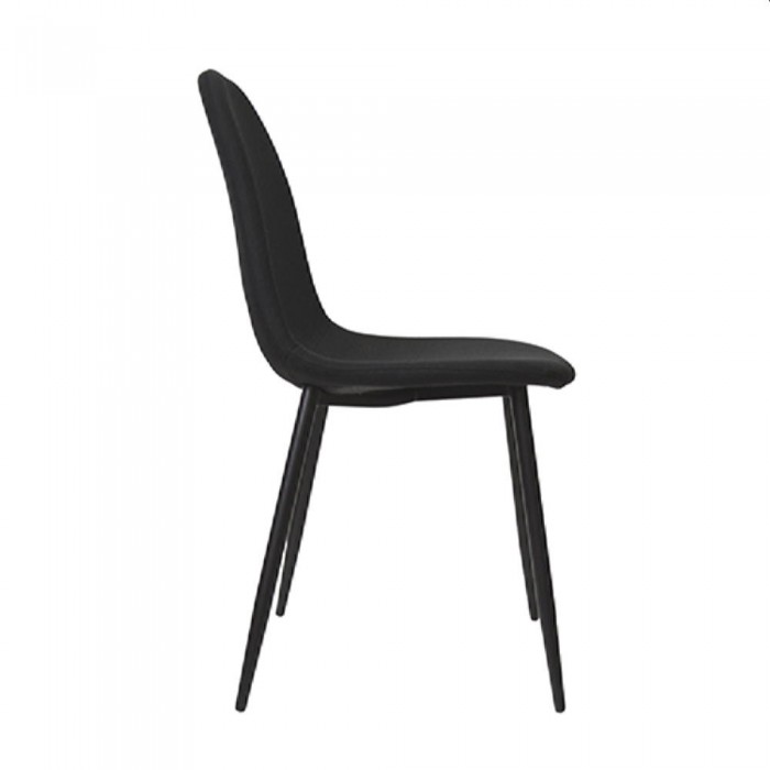 Scaun Deco C-710, negru denim, picioare negre – Scaune