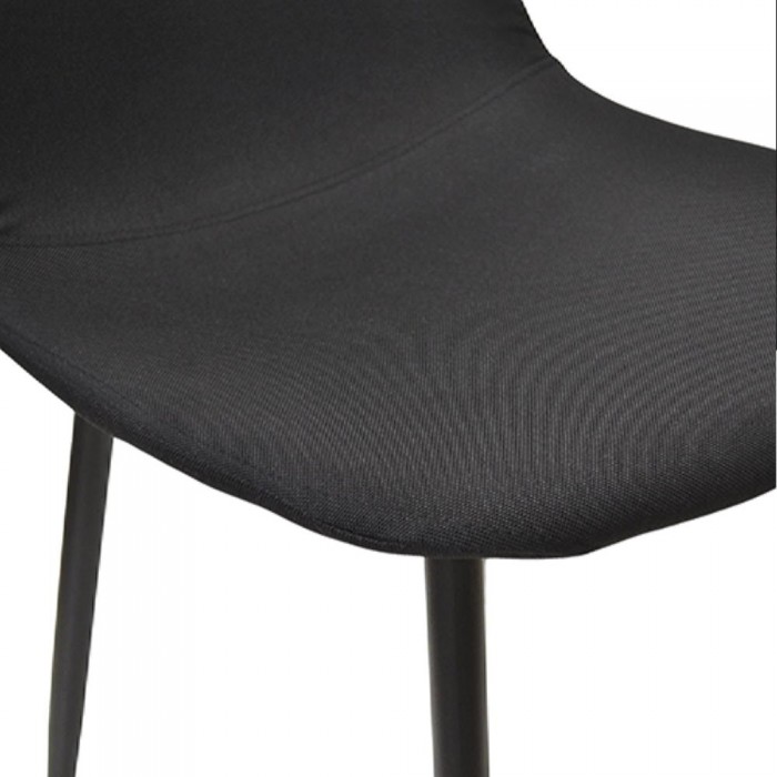 Scaun Deco C-710, negru denim, picioare negre – Scaune