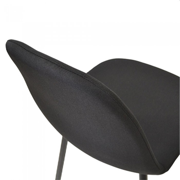 Scaun Deco C-710, negru denim, picioare negre – Scaune