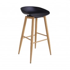 Стул барный Deco HECTOR Black+Transprint Legs