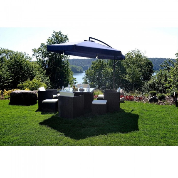 Umbrelă FunFit 300cm albastră (82) – Umbrele și accesorii