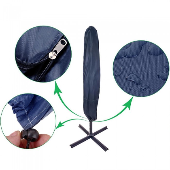 Umbrelă FunFit 300cm albastră (82) – Umbrele și accesorii