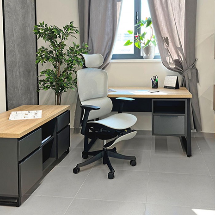 Офисный стул Deco A98-QW серый – Кресла офисные