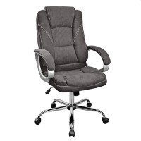 Scaun de birou Deco BX-3177 din material textil maro