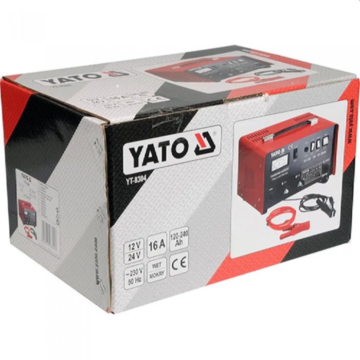 Зарядное устройство для автомобильного аккумулятора Yato YT8304 – Зарядные устройства для акумуляторов
