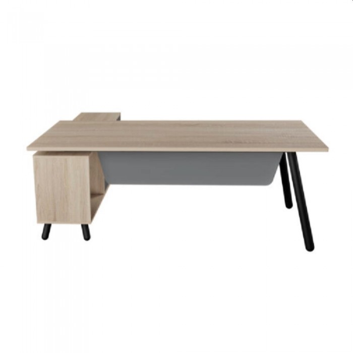 Настольный стол со встроенным ящиком справа Deco Fusion 2000x800-1550x400 – Столы офисные
