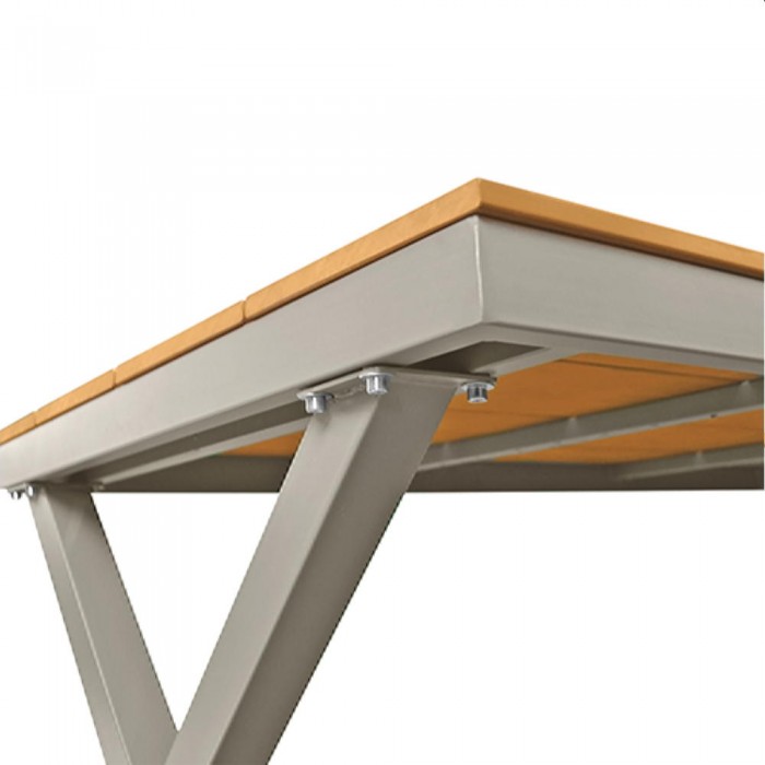 Стол садовый Deco TER-F10 Grey+Wood – Столы садовые