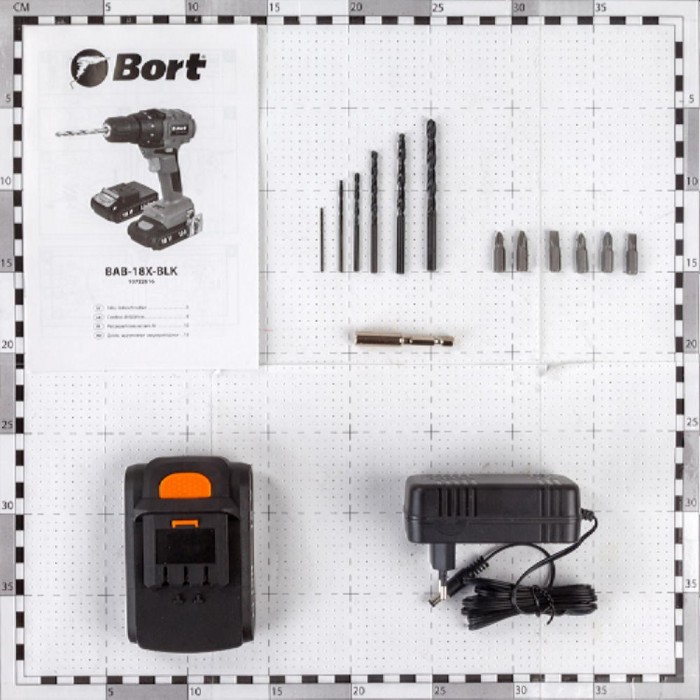 Mașină de găurit/șurubelniță fără fir Bort BAB-18X-BLK – Șurubelnițe