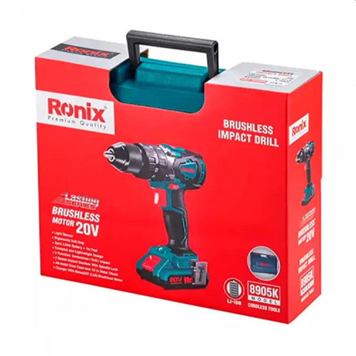 Mașină de găurit cu impact fără fir Ronix 8905K – Șurubelnițe