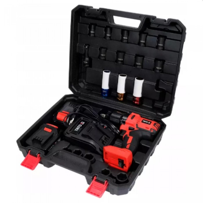 Mașină de găurit cu impact fără fir Yato YT-82807 – Șurubelnițe