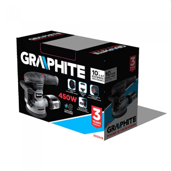 Șlefuitor excentric Graphite 59G349 – Polizoare și rindeloase