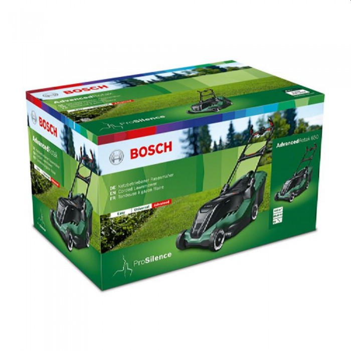 Mașină de tuns iarba Bosch Advanced Rotak 650 – Trimere și mașini de tuns iarba